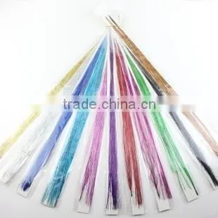sparkling hair tinsel with I tip christmas tinsel 2014 new hair accessories christmas hair accessories girl