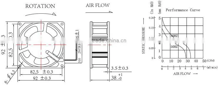 Alseye H9238 12v car heater cooler fan