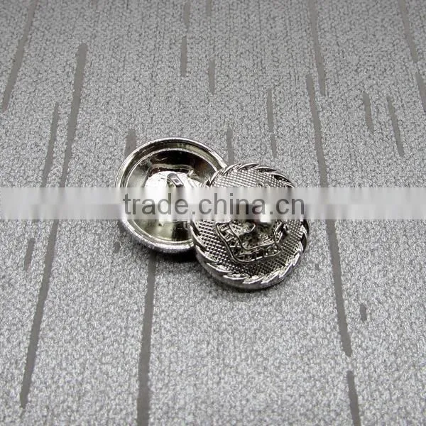 Silver Shields Alloy Sewing Button Metal Buttons