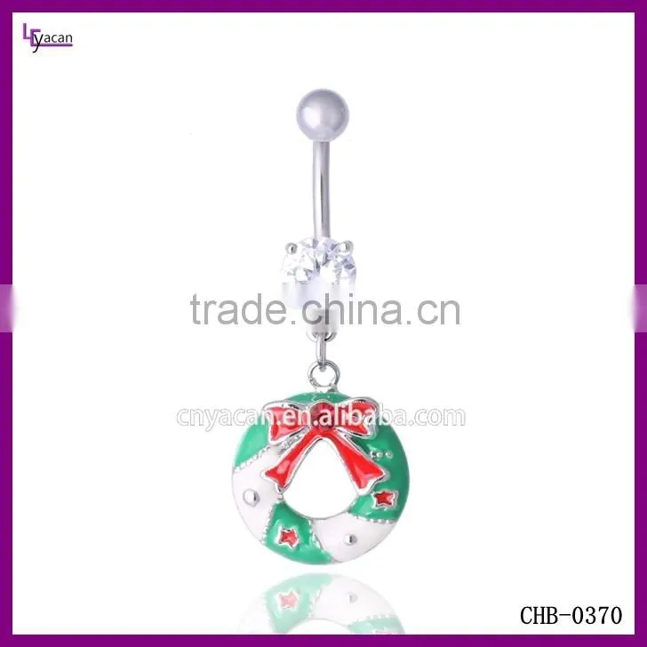 Surgical Steel Christmas Wreath Batman Piercing