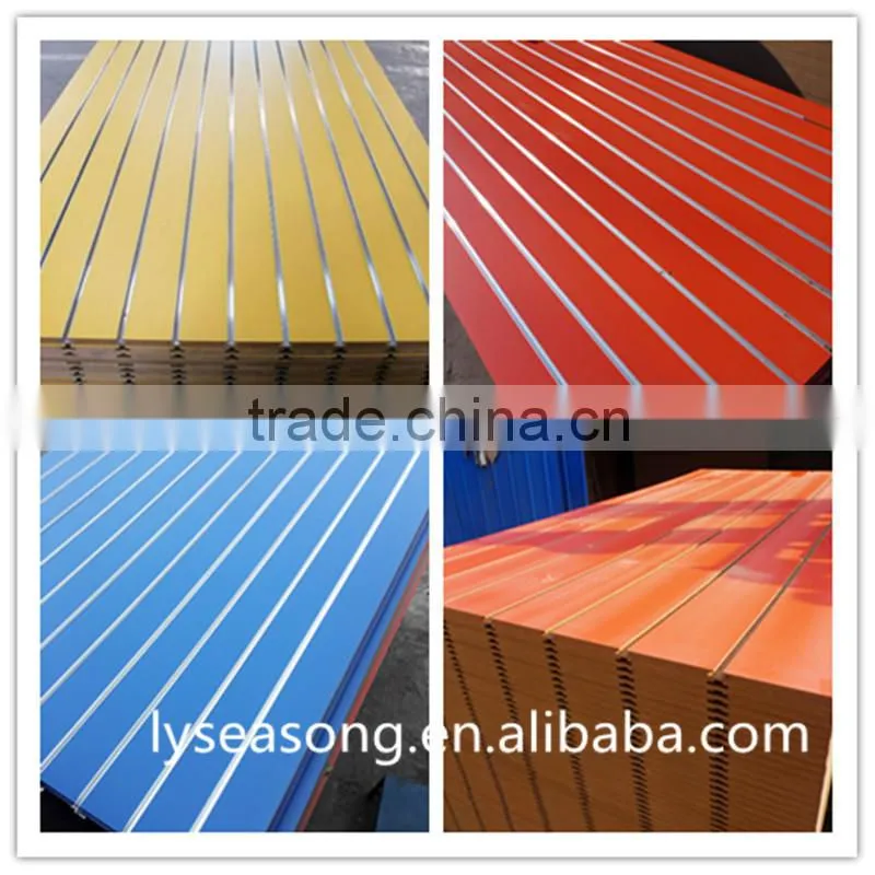 18mm Slat board with hooks and aluminum strips manufacturers from Shandong