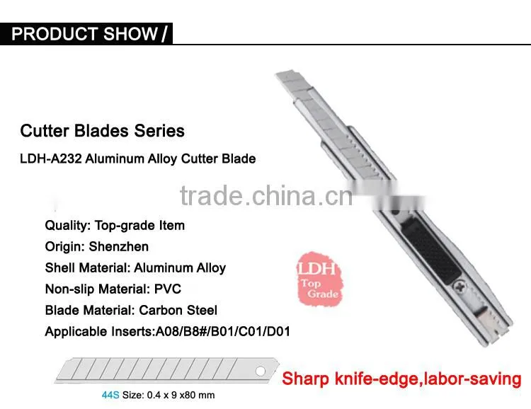 { LDH-B232 } SK4 cutte blade retractable pocket utility knife