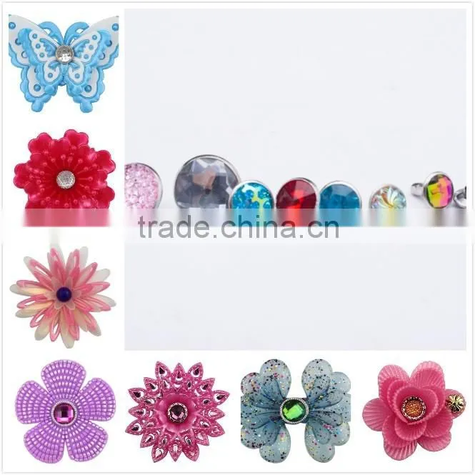Romantic rhinestone rivets metal rhinestone button decorative shoes parts