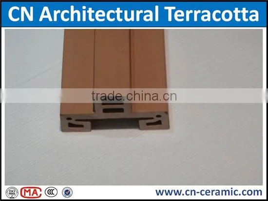 Lightweight exterior terracotta wall louver