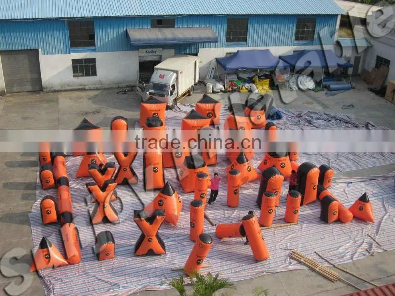 2016 new product inflatable paintball marker bunkers obstacle