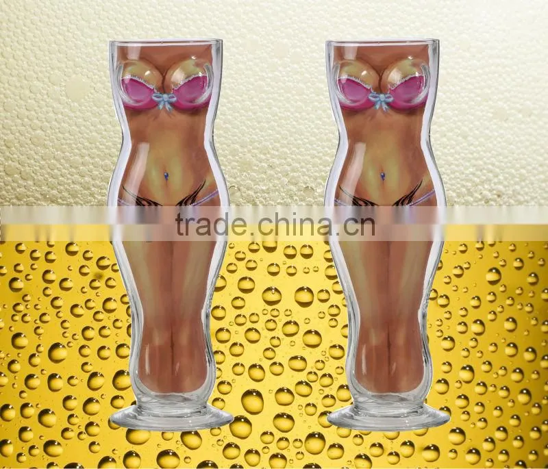 WOMAN SHAPED BEER GLASS