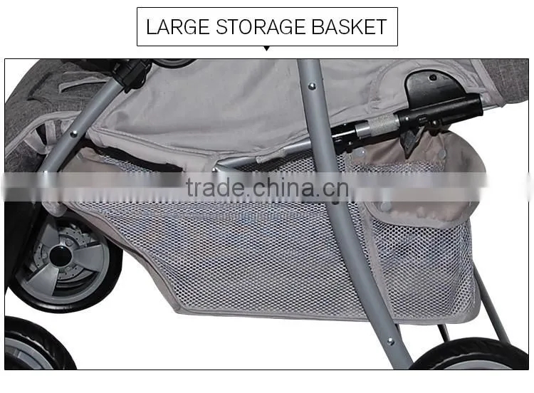 2016 new style baby pram baby twin stroller