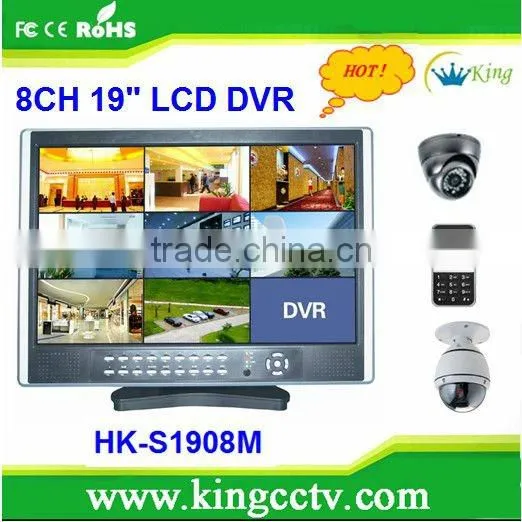 hot selling surveillance cctv kit 8ch outdoor alarm sensor Kit CCTV Cameras HK-S1908M #