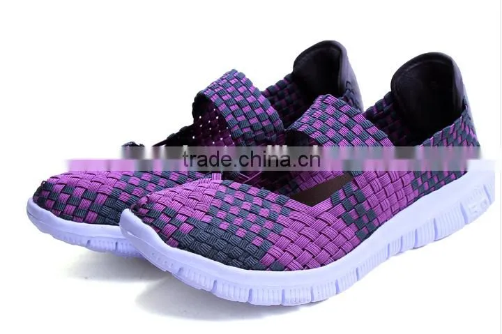 high quality women's woven shoes , casual sport shoes