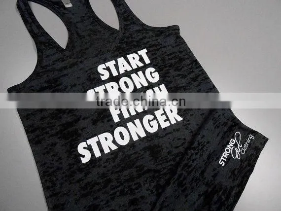 Gym mens stringer vest