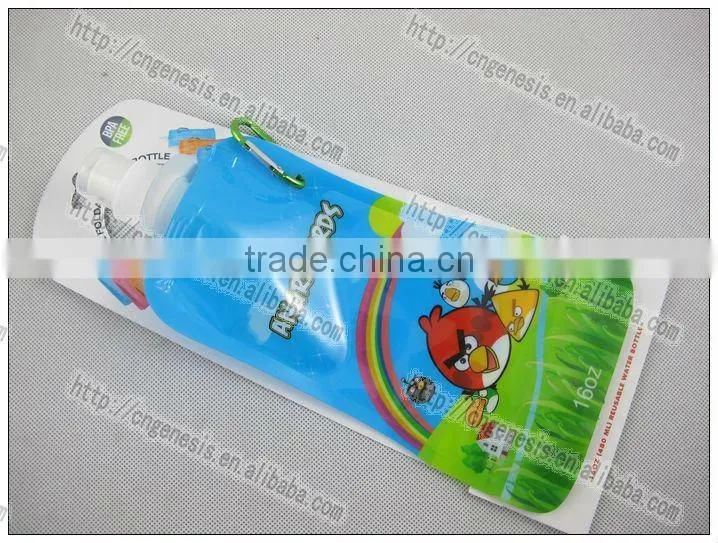 collapsible water bottle, collapse plastic bottle, foldable drinking bottle