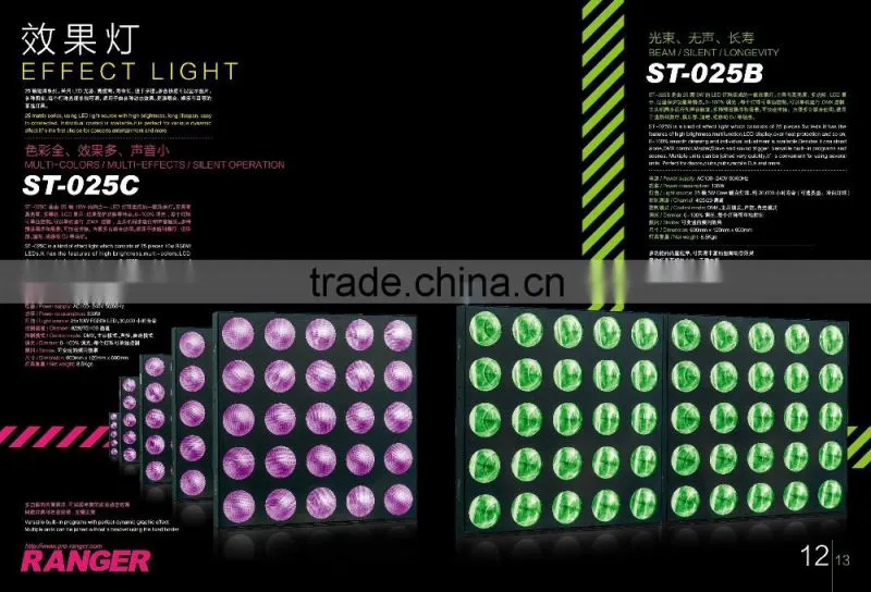 5*5 LED 25PCS*10W, matrix wash lighting,compute lighting, www.chinbest.cn