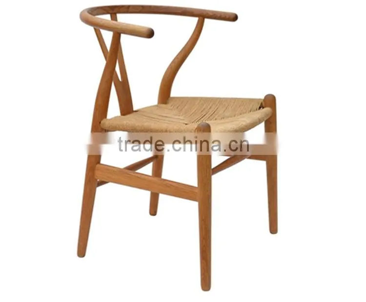 hans wegner solid wood design dining wishbone Y chair