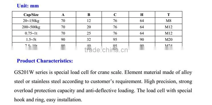 Wireless load cell GS201W