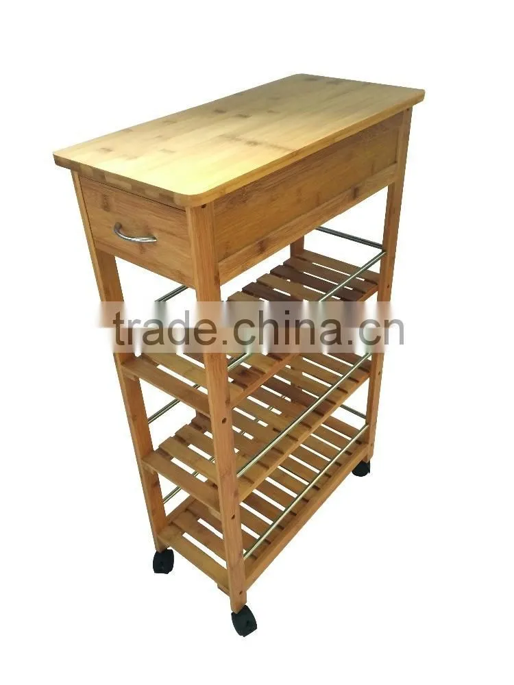 wooden kitchen trolley modern kitchen trolley bamboo