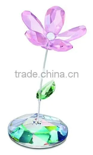 elegant colorful and unique crystal flower, crystal gifts