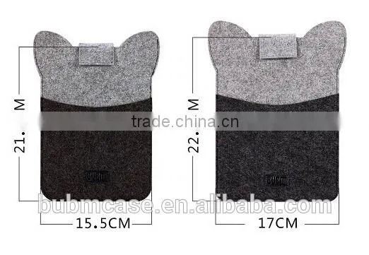 2015 NEW BUBM BLACK TABLET HOT SELLING WOOL 7.9 inch Cute Cartoon Naruto Bag
