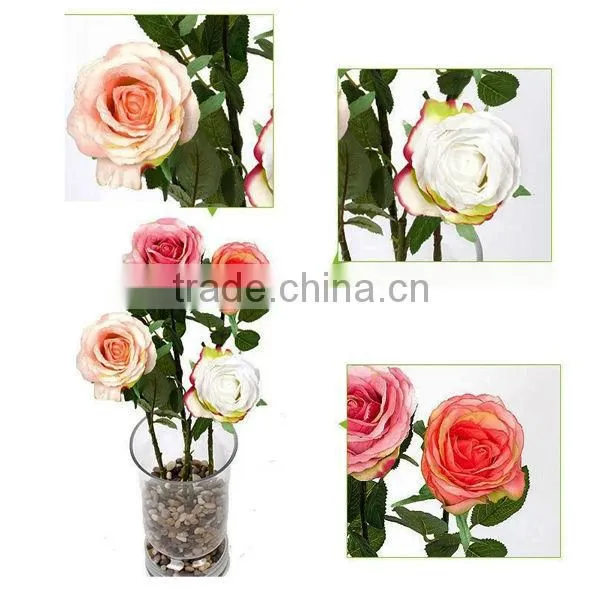Romanric artificial flower in decorative pots/artificial rose flower