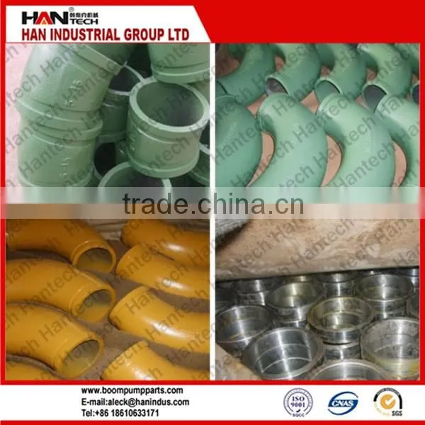 boom elbow concrete pump spare parts 90 degree