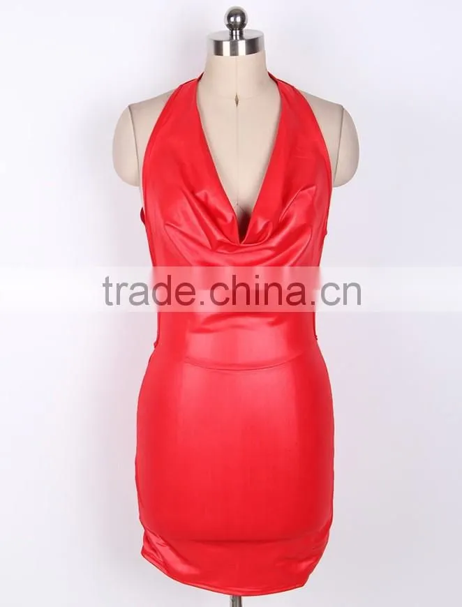 Black Salem Witch Leather Sex Dress