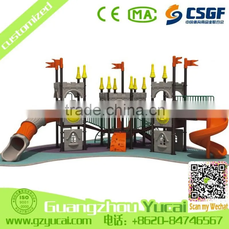 hot sale china outdoor children plastic playground slide equipment