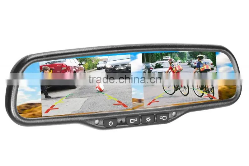 Multipul screen display rear view mirror monitor especially for trucks