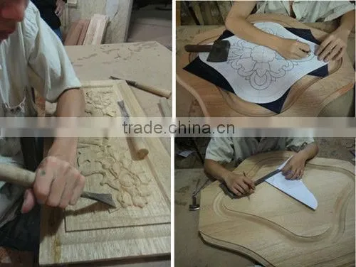 Solid wood door with wood veneer