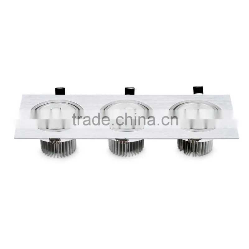 tripe heads 9w-45w led downlight