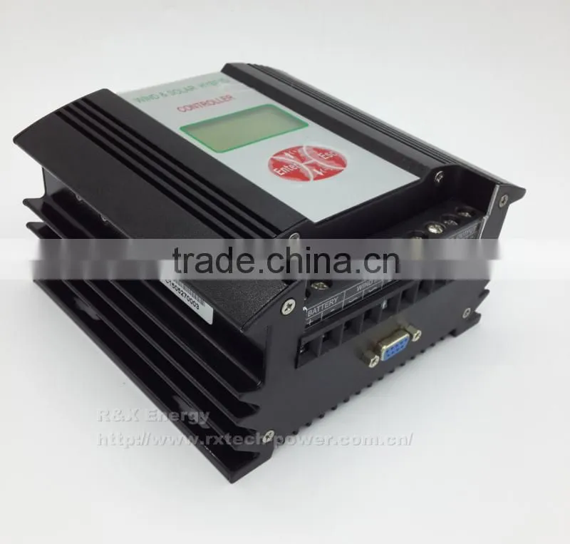 PWM 24V wind/solar hybrid controller with monitoring software, LCD display 400w rated, 600w max charge controller with RS232