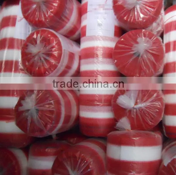 Orange/white color uv stabilized sun shade