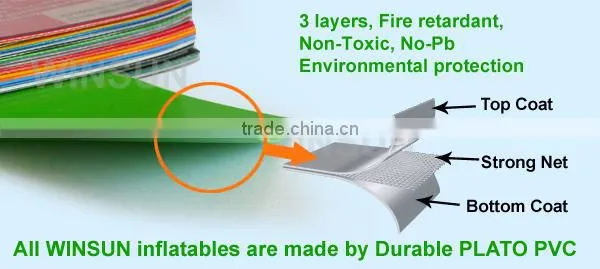 Popular sale inflatable floating water slide