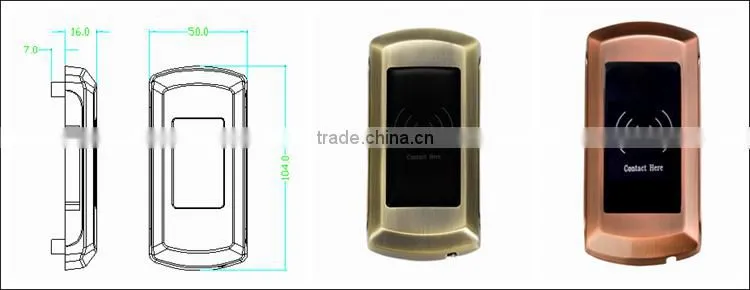 rfid locker lock china lock picks with Single card or dual cards unlocking
