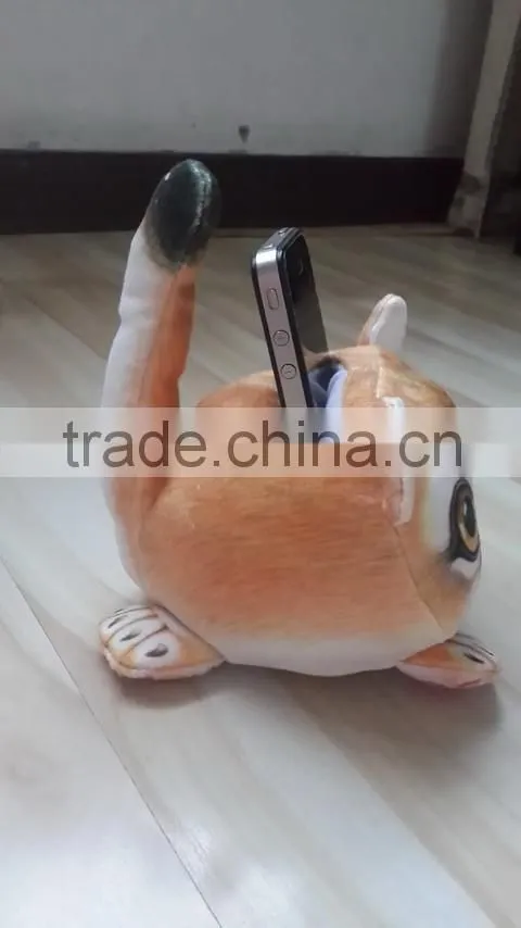 factory wholesale 3D plush lion cellphone seat plush toy lion shaped mobile phone holder plush animal shaped mobile seat holder