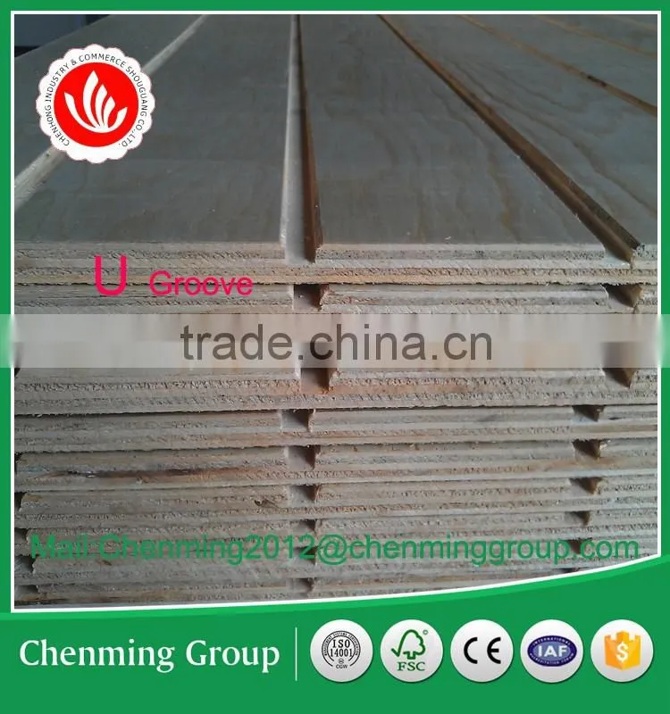Slotted panel plywood/slotted plywood/groove plywood