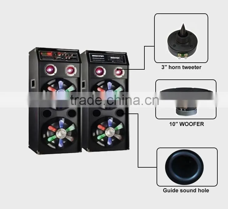 2.0 stereo stage audio equipment bluetooth speaker