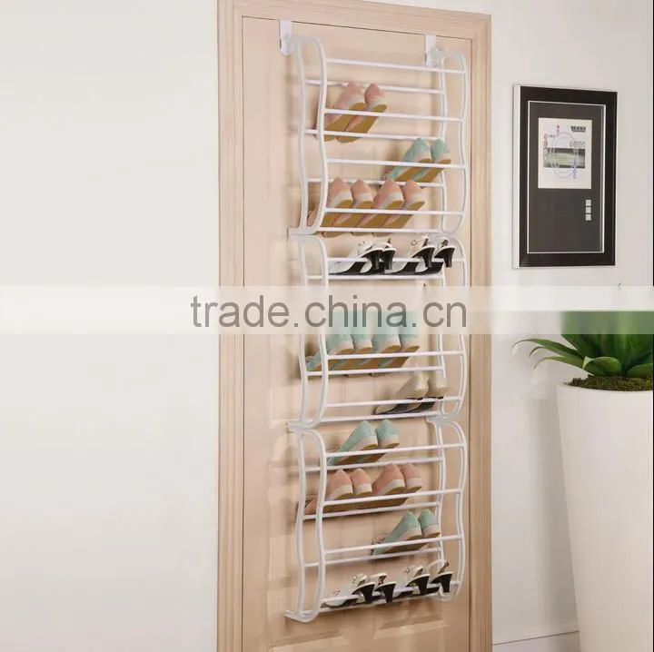 24 Pair Over Door Shoe shelves 8 tiers to hanger on door(FH-SR00488)