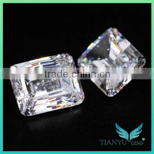 Wholesale Artificial Zircon Gems Stone White Pagode Cushion Cut Loose Cubic Zirconia Price