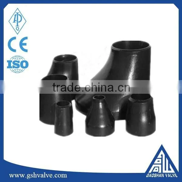 ANSI B16.9 black color carbon steel eccentric reducer