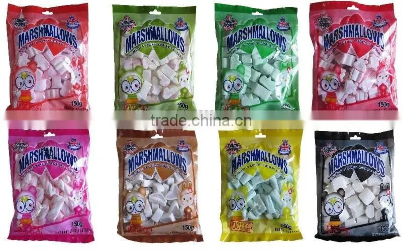 HALAL Custom White / Colorul Shaped Marshmallow Candy