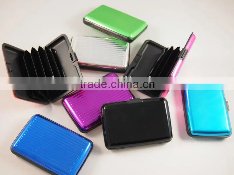 various colors aluminum credit card holder