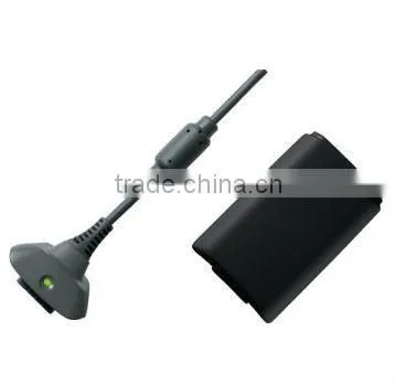 accessories for Xbox 360 Black Play and Charge Kit