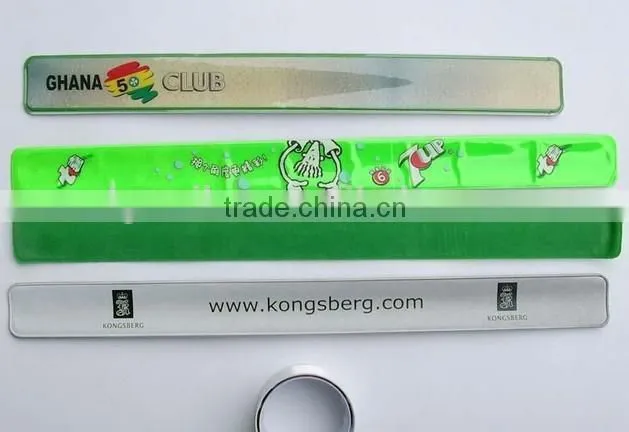 2017 Kids Toys Mixed Color Reflective Magic Ruler Slap Band Bracelets
