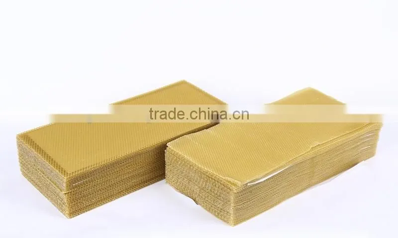wholesale beekeeping tools durable yellow plastic foundation sheet for bees