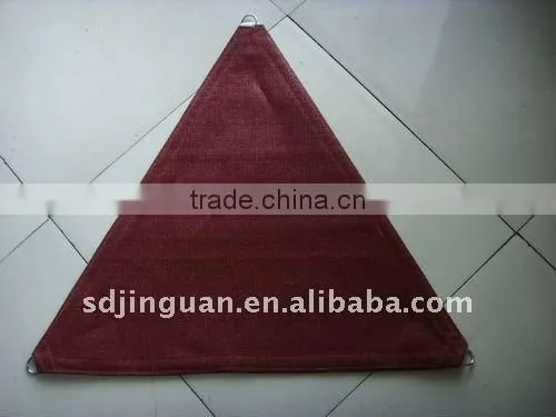 new HDPE triangle beige sun shade sail