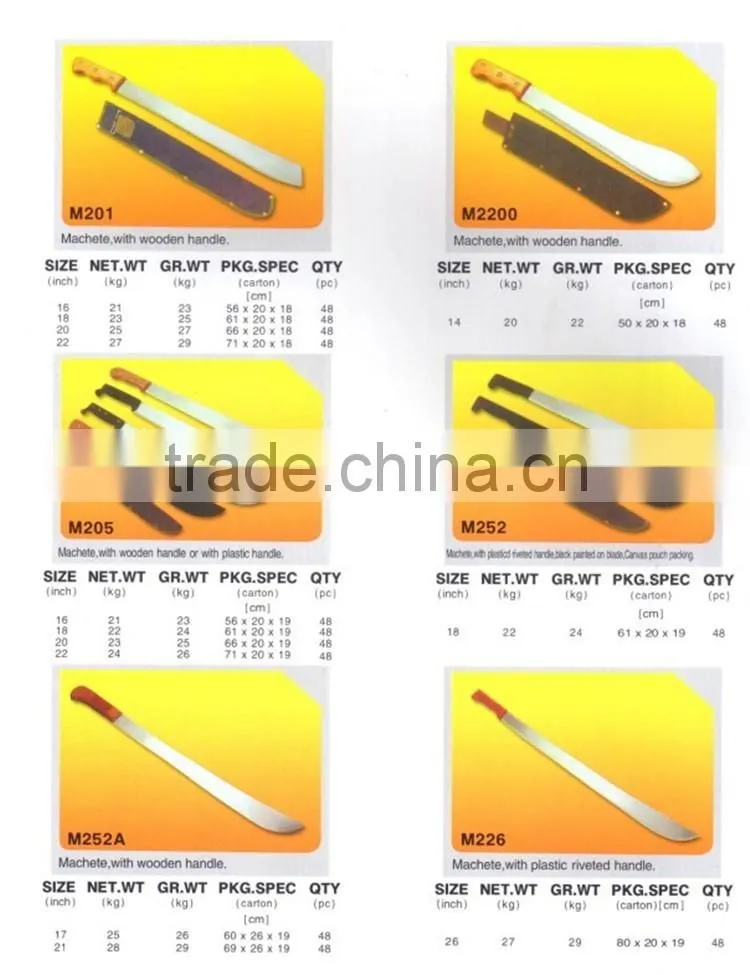 cutlass machete hunting knife cane machete
