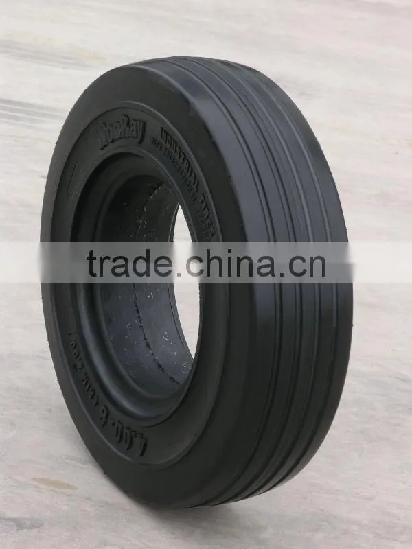 top3 brand wonray tires solid trailer tire 3.60-8 with wheel rims for sale