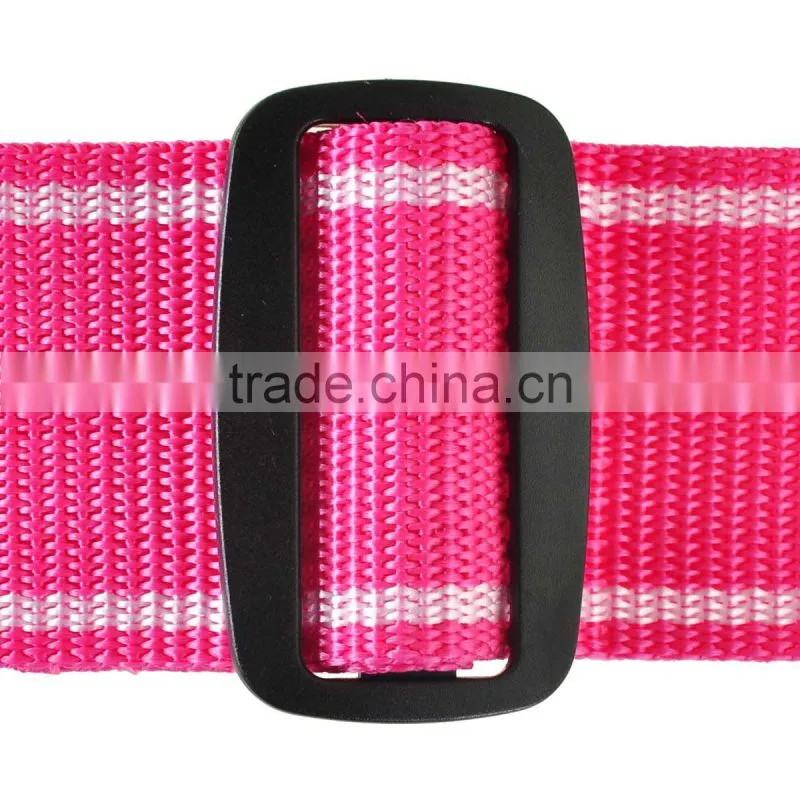 2m 3Dial Combination TSA Black Lock Luggage Suitcase Secure Safe Strap Belt Pink