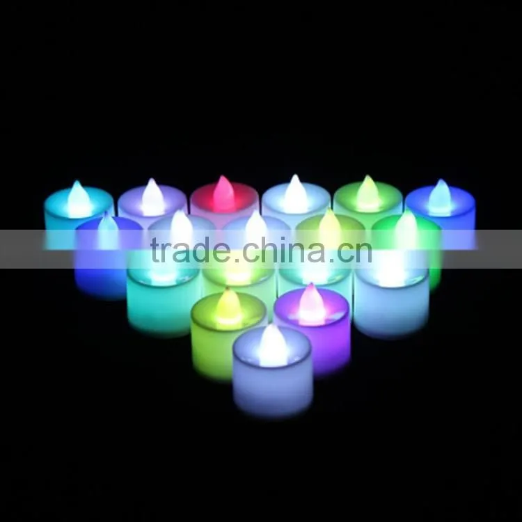Huaming Colorful Electronic Flameless LED Wax Candle Light