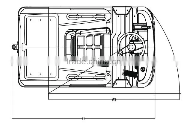 Farm 3T seat type electric tow tractor