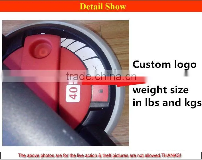 China cast iron adjustable kettlebell